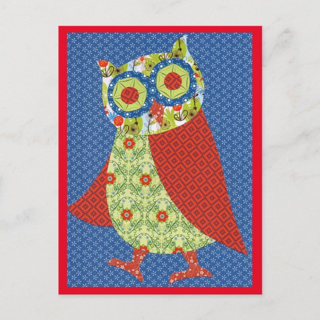 Cartão postal coruja (Frente)