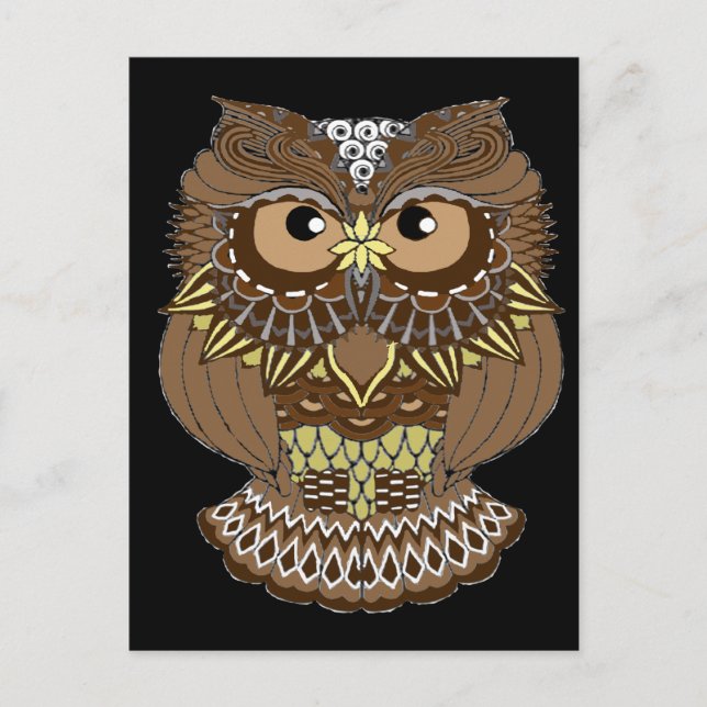 Cartão Postal Coruja (Frente)