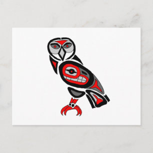 Cartão Postal Coruja Haida 2014