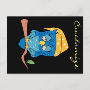 Cartão Postal Coruja Sonolenta Thunder_Cove