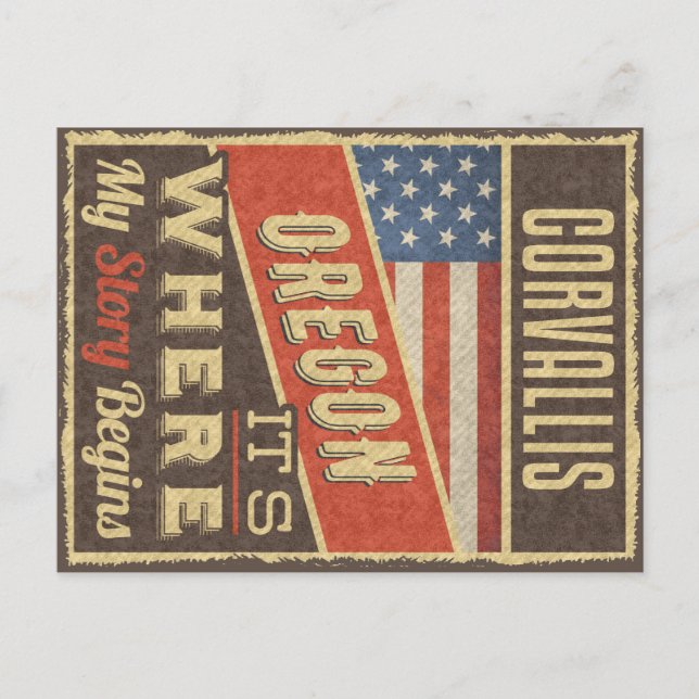 Cartão Postal Corvallis Oregon (Frente)