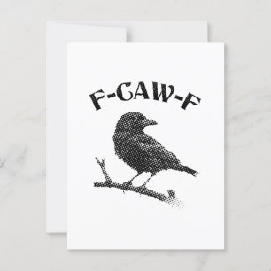 Cartão Postal Corvo F-CAW-F