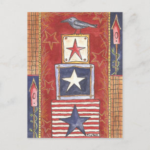 Cartão Postal Corvo nas Estrelas