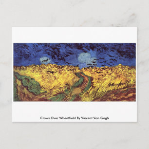 Cartão Postal Corvos Sobre Wheatfield Por Vincent Van Gogh