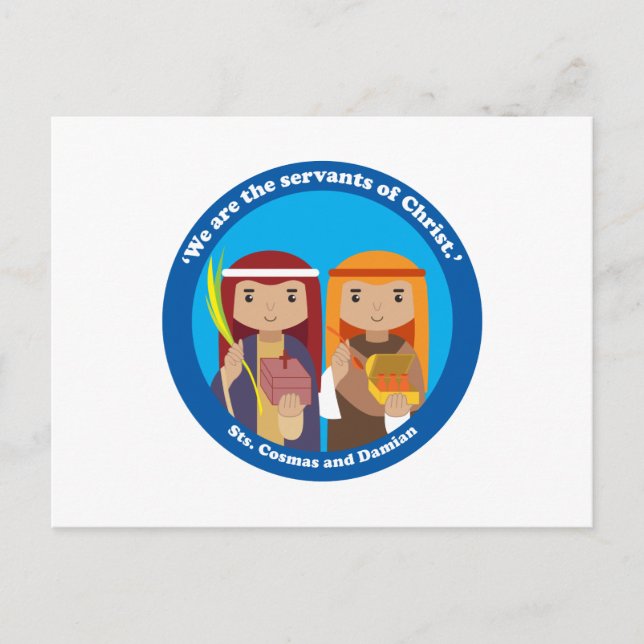 Cartão Postal Cosmas e Damian (Frente)