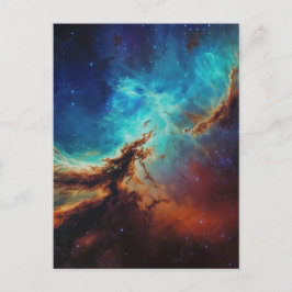 Cartão Postal Cosmic Dance - Painterly Style Space Art