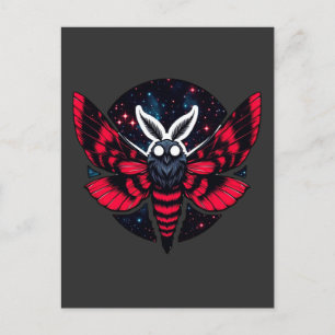 Cartão Postal Cosmic Moth - Art Folklore Mothman
