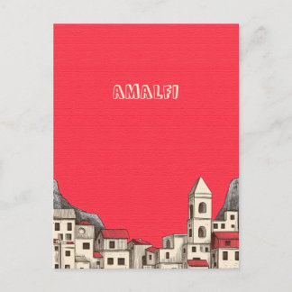 Cartão Postal Costa Amalfitana Itália Viagem