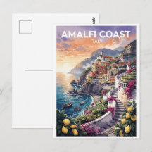 Costa Amalfitana Itália Viagem Vintage