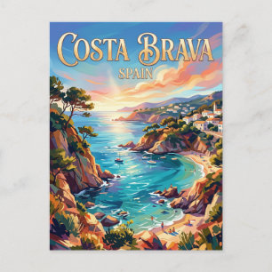 Cartão Postal Costa Brava Espanha