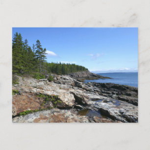 Cartão Postal Costa da Ilha Bar no Parque Nacional de Acadia