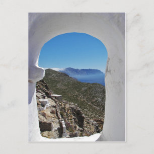 Cartão Postal Costa de Amorgos.