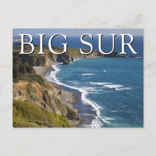 Cartão Postal Costa de Big Sur   Califórnia   Obrigado
