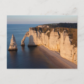 Cartão Postal Costa de Etretat, Normandia, França