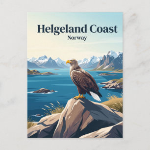 Cartão Postal Costa de Helgeland Noruega