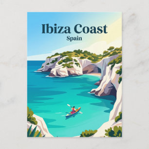 Cartão Postal Costa de Ibiza Espanha