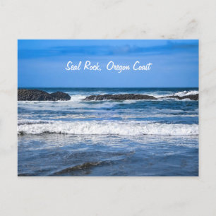 Cartão Postal Costa De Seal Rock Oregon No Oceano Pacífico