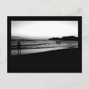 Cartão Postal Costa de Shonan ao Pôr-do-Sol: Japão