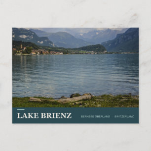 Cartão Postal Costa do Lago de Brienz e Oberland Bernês