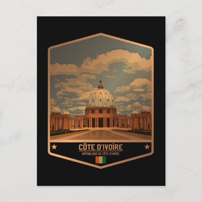 Cartão Postal Costa do Marfim (Frente)
