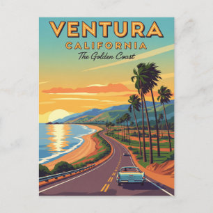 Cartão Postal Costa do Ouro Ventura Califórnia
