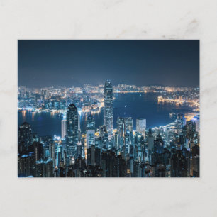 Cartão Postal Costa   Ilha de Hong Kong, Ásia
