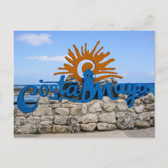 Cartão Postal Costa Maya México (Frente)