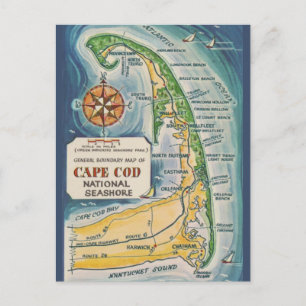 Cartão Postal Costa Nacional de Cape Cod
