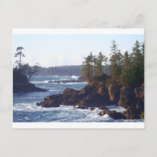 Cartão Postal Costa Oeste da Ilha de Vancouver em Óleos