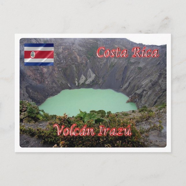 Cartão Postal Costa Rica - Irazù Volcano - (Frente)