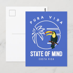 Cartão Postal Costa Rica Pura Vida Estado de Espírito Tucano
