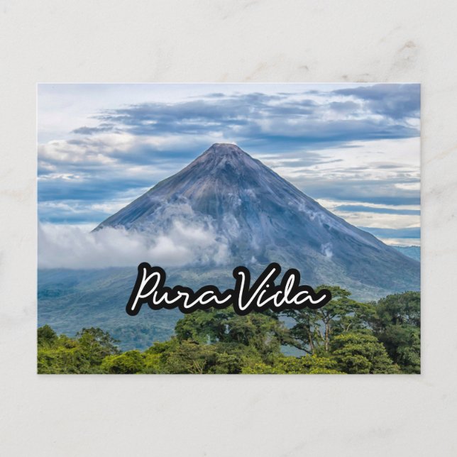 Cartão Postal Costa Rica Volcano Arenal Souvenir Postcard (Frente)