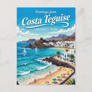 Cartão Postal Costa Teguise Espanha