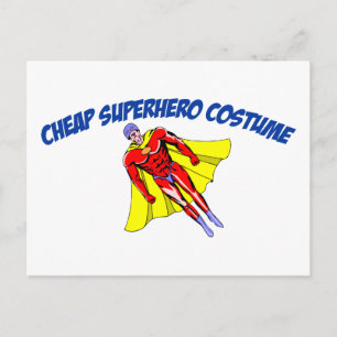 Cartão Postal Costume de Super Herói Barato