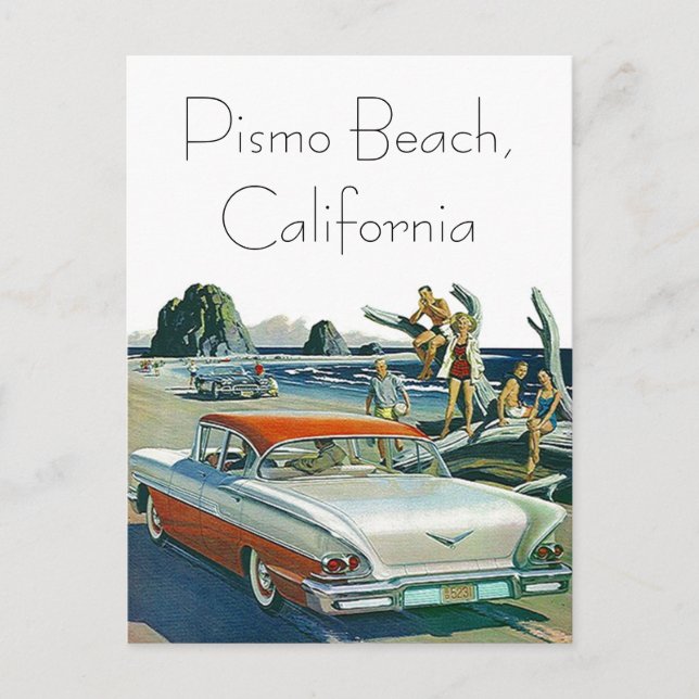 Cartão Postal Costume retro da viagem por estrada do viagem do (Frente)