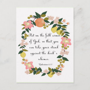 Cartão Postal Cota Cristã - Ephesianos 6:11