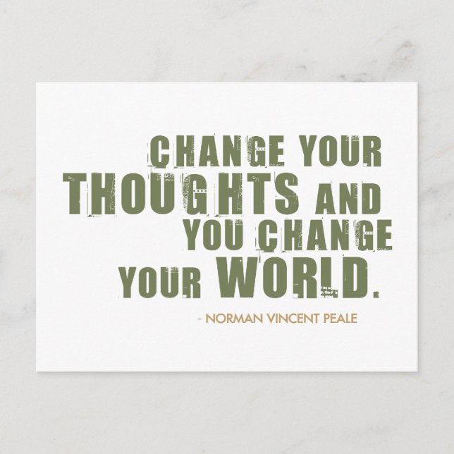 Cartão Postal Cota Norman Vincent Peale (Frente)