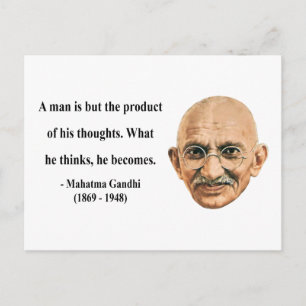 Cartão Postal Cotação 8b do Gandhi