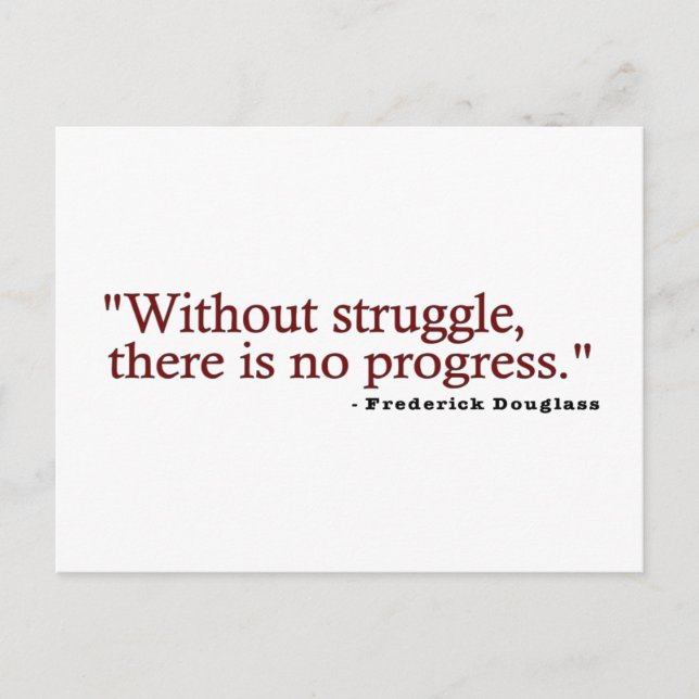 Cartão Postal Cotação Frederick Douglas (Frente)