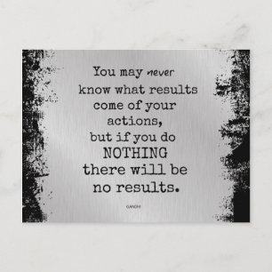 Cartão Postal Cotação Gandhi