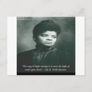 Cartão Postal Cotação Ida B Wells & Verdade