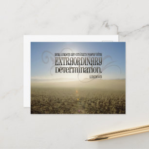 Cartão Postal Cotação Inspiracional "Líderes Reais"