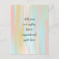 Cotação Motivacional de Cores Aquáticas de Pastel 