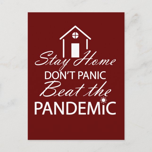 Cartão Postal Cotação para a prevenção da infecção pelo vírus da (Frente)