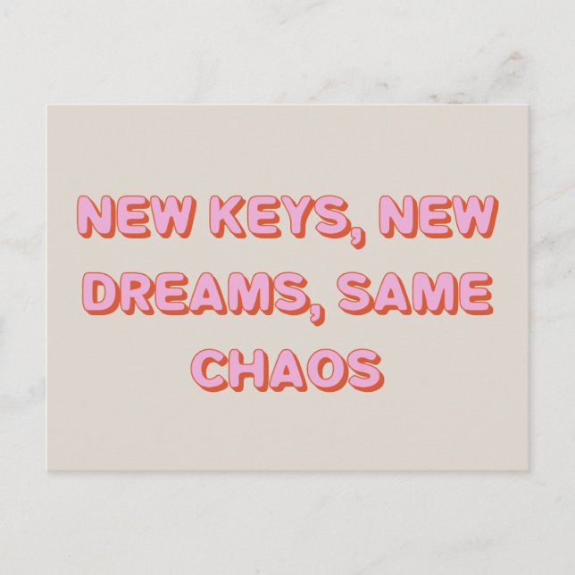 Cartão Postal Cotação Única Engraçada Movimentamos Novo Endereço (Frente)