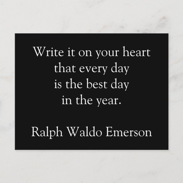 Cartão Postal Cotações de Cartão-Postal Inspirativo (Frente)