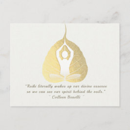 Cartão Postal Cotações de Instrutor de Meditação de Estúdio de Y