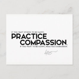 Cartão Postal COTAS: Dalai Lama - Pratique a compaixão