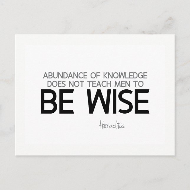 Cartão Postal COTAS: Heráclitus. (Frente)