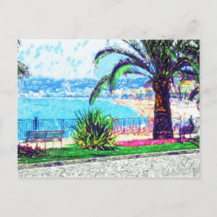 Cartão Postal Cote d'Azur - Queria que estivesse aqui